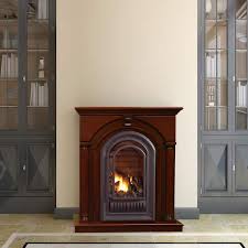 Hearthsense Natural Gas Ventless Gas Fireplace 20 000 Btu Cherry Finish