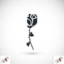 Rose Flower Icon Stock Vector By Simva