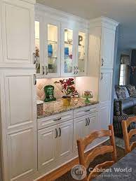 White Kitchen Cabinetry Glass Door