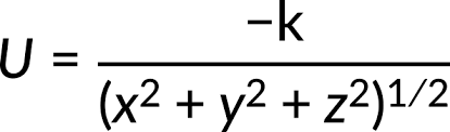 Potential Energy In Three Dimensions