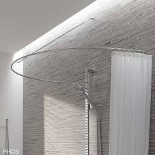 Brushed Stainless Steel Shower Curtain