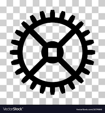 Clock Gear Icon Royalty Free Vector