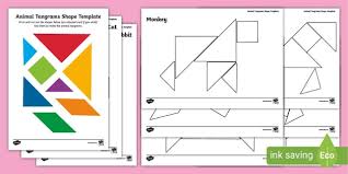 Tangram Template Puzzle Pack Shapes