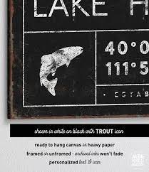 Trout Fish Extra Large Canvas Wall