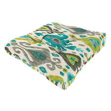 At Home Paso Outdoor Wicker 19 X 5 X 19 Turquoise Seat Cushion