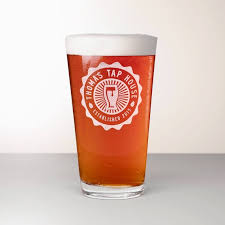 Custom Beer Glass Engraved Pint Glass