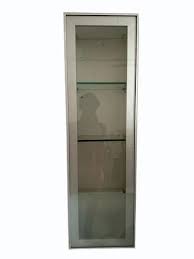 Silver Aluminium Glass Cabinet At Rs