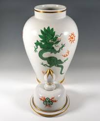 Large Lidded Vase With Green Ming
