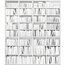 Wallpaper White Library Ii
