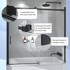 Sliding Frameless Tub Door