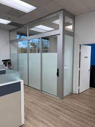 Glass L Shaped Office Partition Walls