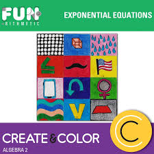 Exponential Equations Create And Color