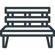 Armchair Bench Chair Icon Filled