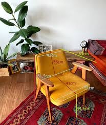 Yellow Mustard Lounge Chair Ottoman