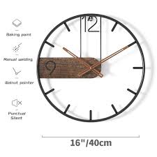 Wall Clock Big Size 3d Nordic Metal