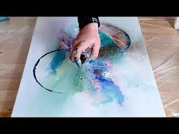 Acrylic Abstract Painting Demo