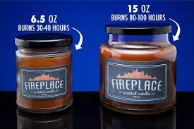 Fireplace Scented Jar Candle