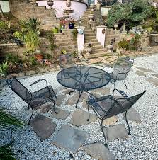 Vintage Wrought Iron Patio Set By