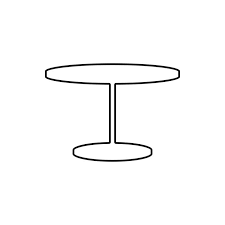 Table Icon Element Of Furniture For