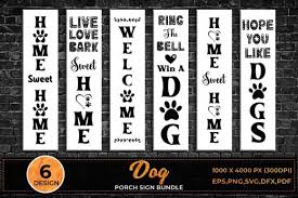 Dog Porch Sign Bundle Welcome Svg