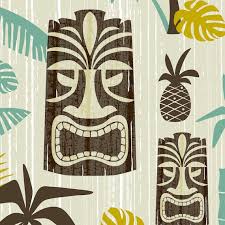 Tiki Shower Curtain Tiki Decor