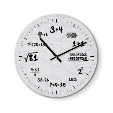 Wall Clock Math Nerd 30 Cm Funny Clock