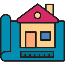 House Plan Generic Outline Color Icon