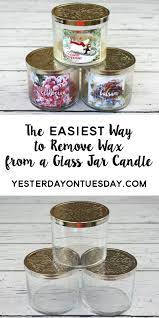 Remove Wax From A Glass Jar Candle
