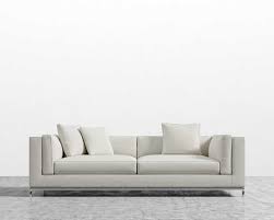 Modern Nico Sofa Porpoise Grey Stainless Steel Legs Contemporary Rove Concepts
