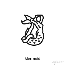Mermaid Icon Vector Mermaid Icon