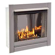 Stainless Outdoor Gas Fireplace Insert