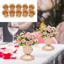 Wedding Decoration Mini Vase In Gold
