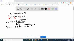 Solved Use The Quadratic Formula To