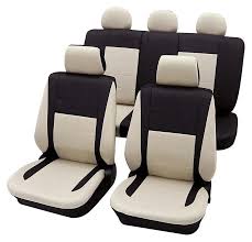 Black Amp Beige Seat Cover Full Set