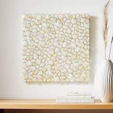 Square Capiz Wall Art Clear 25x25in West Elm