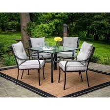 Hanover Lavallette Black Steel 5 Piece