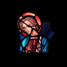 Antique Stained Glass Saint Apostle