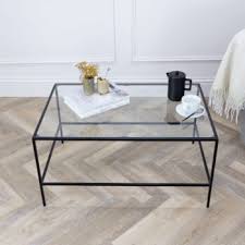 Contemporary Glass Coffee Table Made