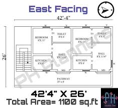 House Plan Design For 1100 Sq Ft 42 4