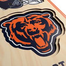 Youthefan Nfl Chicago Bears Wooden 8 In