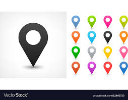 Color Map Pin Sign Location Icon In