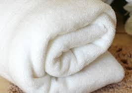 Organic Cotton Terry Cloth White Ivory