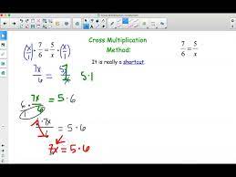 Cross Multiplication Is A Shortcut