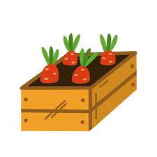 Seedling Box Vector Icon Hand Drawn