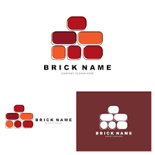 Bricks Logo Design Material Stone