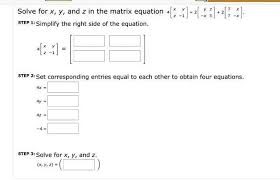 Matrix Equation 15j