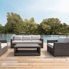 Bwood 4 Piece Outdoor Lounge Set