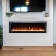 Media Wall Electric Fireplace