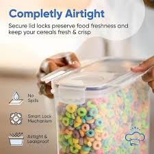 4 Piece 4l Airtight Food Storage Containers Set For Kitchen And Pantry Organization Cereal Storage Container Bpa Free