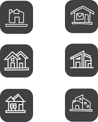 House Icon Design Template With Hand
